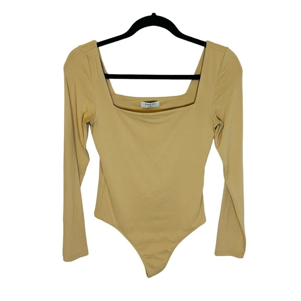 Aritzia Babaton Contour Ace Square Neck Body Suit SZ Medium - Picture 3 of 8